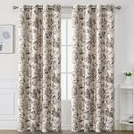 H.VERSAILTEX Floral Print Blackout Curtains Set