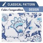 Floral Print Blackout Curtains - 84 Inch Set