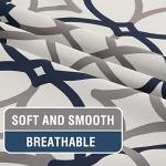 H.VERSAILTEX Modern Geometric Blackout Curtains Set