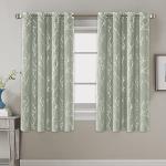 H.VERSAILTEX Sage Blackout Curtains with Twig Print