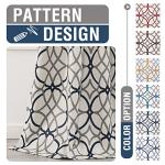 H.VERSAILTEX Modern Geometric Blackout Curtains Set
