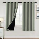 Light Sage 100% Blackout Curtains – 2 Panels Set