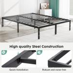 Sweetcrispy Full Metal Bed Frame with Underbed Storage