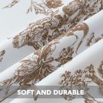 Floral Blackout Curtains 84 Inch Set, 2 Panels