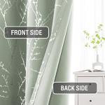 H.VERSAILTEX Sage Blackout Curtains with Twig Print