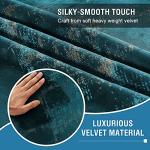 Teal Velvet Blackout Curtains - 108 Inches Long