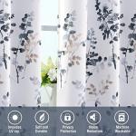 H.VERSAILTEX 63-Inch Floral Room Darkening Curtains