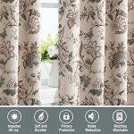 H.VERSAILTEX Floral Print Blackout Curtains Set