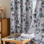 H.VERSAILTEX Vintage Floral Blackout Curtains Pair