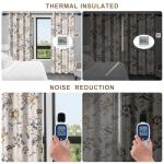 Floral Blackout Curtains - 84 Inch, 2 Panels