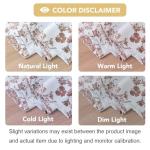 Floral Blackout Curtains 84 Inch Set, 2 Panels