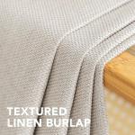 Heather Ivory Linen Blackout Curtain 84 Inches