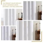 H.VERSAILTEX 100% Blackout Curtains Set of 2 White