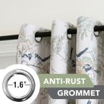 H.VERSAILTEX 100% Blackout Floral Curtains Set