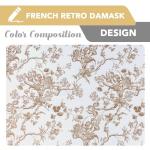 Floral Blackout Curtains 84 Inch Set, 2 Panels