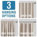 H.VERSAILTEX 100% Blackout Curtains 84 Inches Long