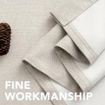 Heather Ivory Linen Blackout Curtain 84 Inches