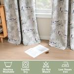 H.VERSAILTEX 100% Blackout Floral Curtains Set