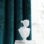 Teal Velvet Blackout Curtains - 108 Inches Long