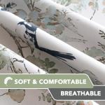 H.VERSAILTEX 100% Blackout Floral Curtains Set