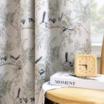 H.VERSAILTEX 100% Blackout Floral Curtains Set