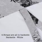 Blackout Tie Up Kitchen Curtains - Grey Teal Pattern