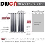 Ombre Blackout Curtains with Damask Pattern, Set of 2