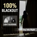 H.VERSAILTEX Heathered Sage Blackout Curtains - 2 Panels