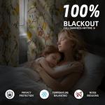 Vintage Hummingbird Blackout Curtains, 84 Inches, 2 Panels