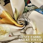 Vintage Hummingbird Blackout Curtains, 84 Inches, 2 Panels