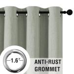 H.VERSAILTEX Heathered Sage Blackout Curtains - 2 Panels