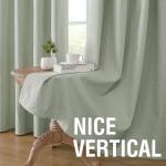 H.VERSAILTEX Heathered Sage Blackout Curtains - 2 Panels