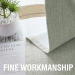 H.VERSAILTEX Heathered Sage Blackout Curtains - 2 Panels