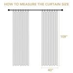 H.VERSAILTEX 108-Inch Full Blackout Curtains - Heather Ivory