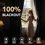 H.VERSAILTEX 100% Blackout Curtains, 84 Inches, Grey