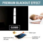 H.VERSAILTEX Blackout Curtains for Bedroom - Jet Black