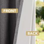 H.VERSAILTEX 100% Blackout Curtains, 84 Inches, Grey