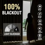 H.VERSAILTEX 108-Inch Full Blackout Curtains - Heather Ivory