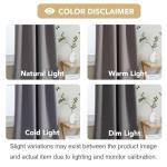 H.VERSAILTEX 100% Blackout Curtains, 84 Inches, Grey