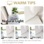 H.VERSAILTEX 108-Inch Full Blackout Curtains - Heather Ivory