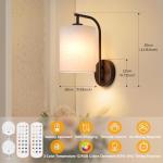 Battery Operated Wall Sconce Set with Remote