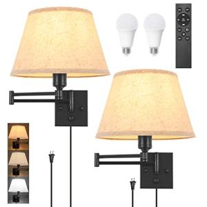 Plug-in Remote Control Adjustable Wall Sconce Lights