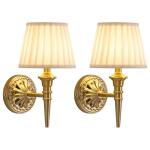 Cordless Wall Sconces Set of 2 – Gold