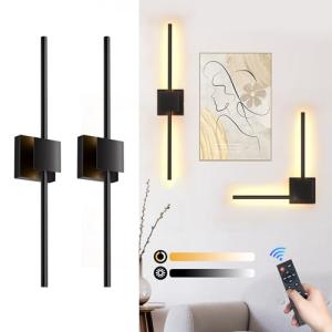 Battery-Powered Dimmable Wall Sconces with Remote