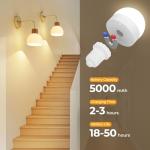 Glass Battery Wall Sconces with Remote – Set of 2