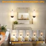 Battery Operated Wall Sconce Set with Remote