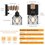 Dimmable Wall Sconces - Set of Two