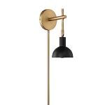 Nathan James Tamlin Vintage Brass Wall Light Sconce