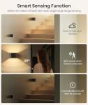 Wireless Motion Sensor Wall Light with Remote, 2 Pack