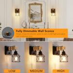 Dimmable Wall Sconces - Set of Two